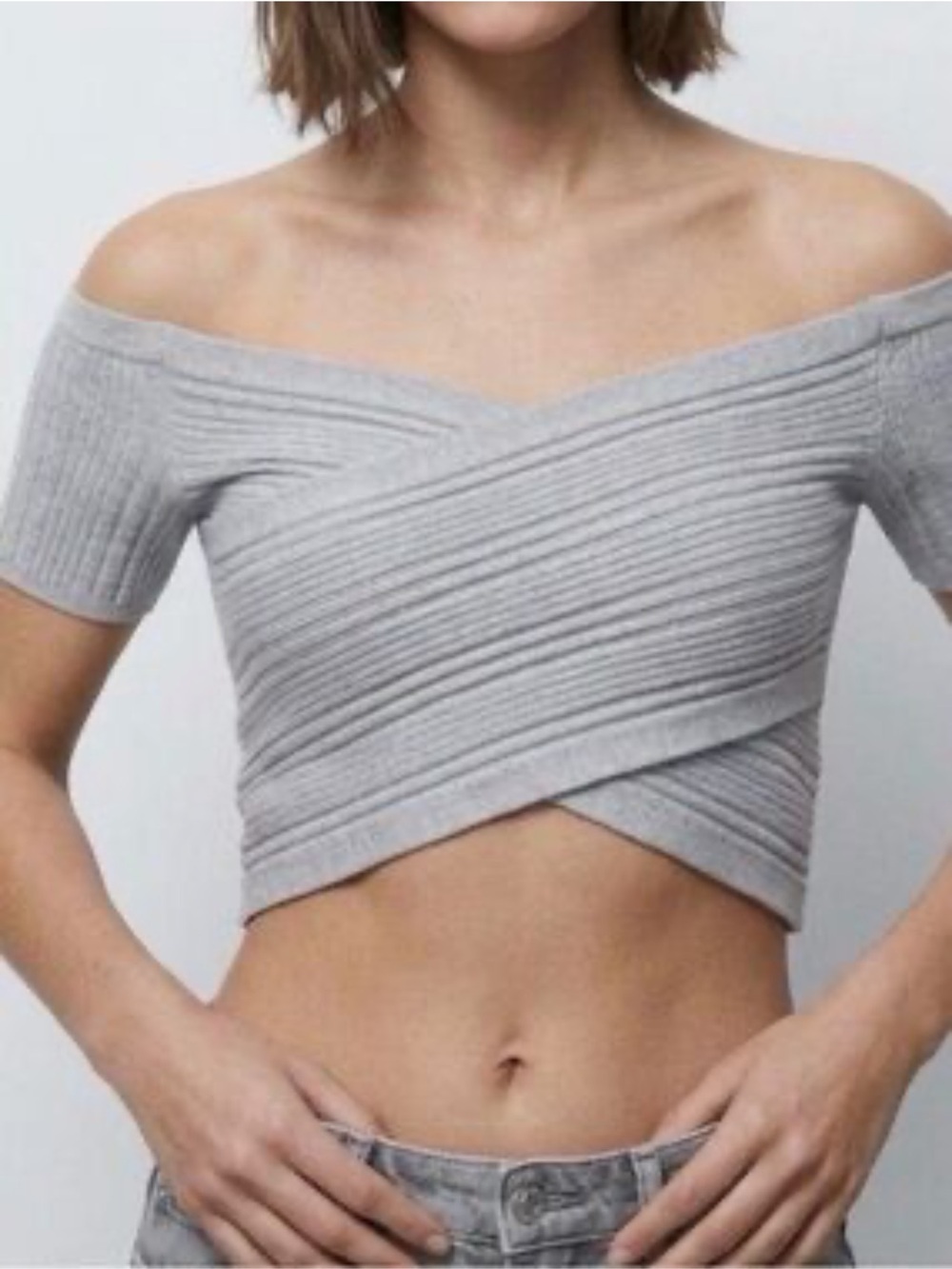 Aerie Reversible Sweater Cropped Top